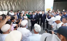 В Туркестане запущен современный завод по производству ламината