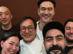 Джеки Чан пел песни Miyagi в компании Сабурова в Актау
