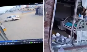 Машина на скорости влетела в социальный павильон в Балхаше