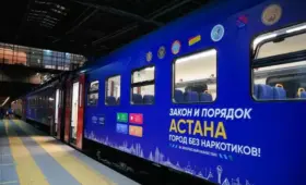 «Астана – есірткісіз қала!»: необычный поезд запустили из столицы