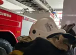 Пожар вспыхнул у супермаркета в Актобе рядом с жилым домом
