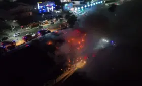 Пожар в ресторане под Алматы: огонь охватил все здание