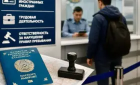 Крупные штрафы и выдворение: полиция Казахстана предупредила иностранцев