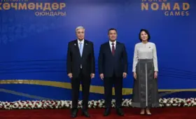Токаев прибыл на открытие Всемирных игр кочевников в Бишкеке