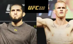 Ислам Махачев и Иэн Гэрри провели битву взглядов перед боем на UFC