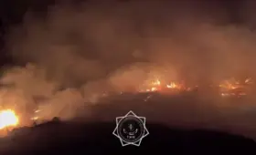 Пожар разгорелся на свалке в Алматинской области
