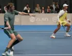 Матч казахстанской пары Нурланулы – Бублик собрал аншлаг на Almaty Open