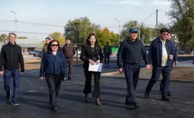 Два новых модульных спортивных зала открыли в Шымкенте